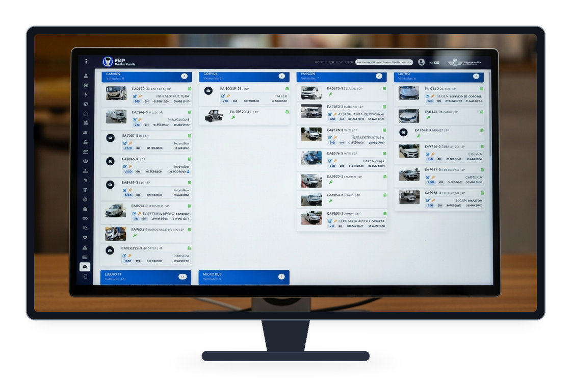 Control de flota de vehículos y embarcaciones en CHECKPAR